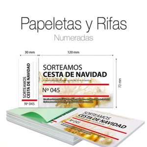 Papeletas o Rifas